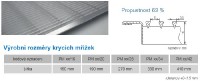 Mřížka podlahového konvektoru Korado KORAFLEX 160/20 podélná, nerez Cross PM-16020-L40000